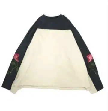 Jieda flower embroidery 2tone L/S