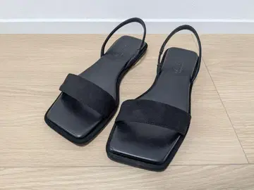 MARW 블랙 슬리퍼 샌들
