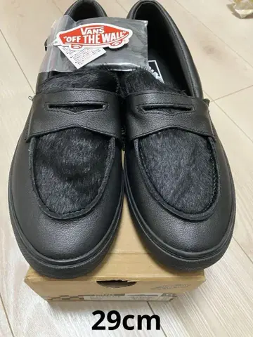 VANS 로퍼 V196CF HL BLACK/BLACK 29cm