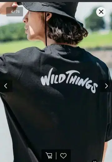 WILD THINGS 블랙 티셔츠