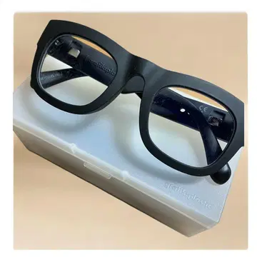 grafik plastic 블랙 스퀘어 매트 안경