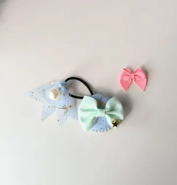 럭키 컬러 & 최애 컬러 머리끈 라이트 블루