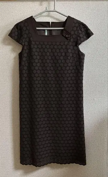 다크 브라운 레이스 원피스 사이즈 40호