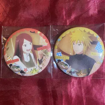 NARUTO 한정품 금박 캔뱃지 우즈마키 쿠시나 나미카제 미나토