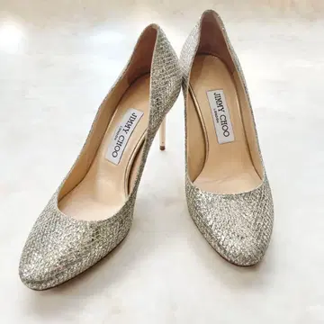 JIMMYCHOO 글리터 펌프스 브라이덜 슈즈 라메 36 23cm