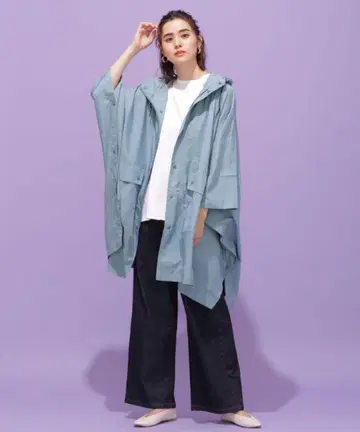 TRADITIONAL WEATHERWEAR 판초 플레어 레인코트