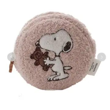 [ PEANUTS ] SNOOPY x BEAR 아플리케 파우치