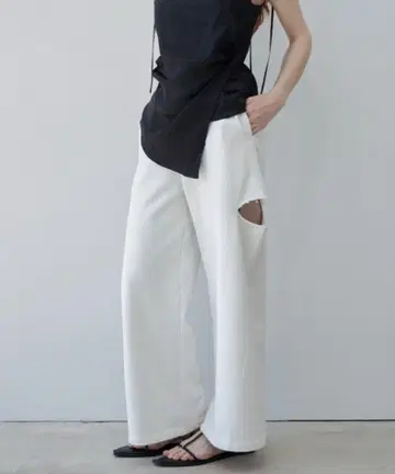 JOSE MOON SIDE SLIT SWEAT PANTS
