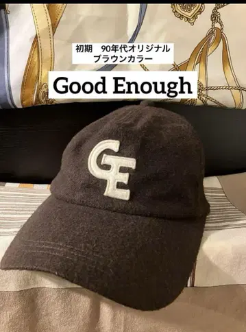 [90년대] GOODENOUGH 펠트 로고 야구 모자 브라운