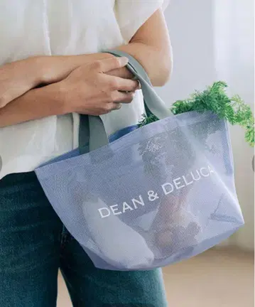 DEAN&DELUCA 메쉬 토트백 S 라일락