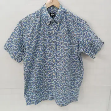 8.5 S404P 헬리한센 셔츠 꽃무늬 블루 계열 L