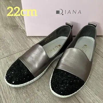 DIANA 플랫슈즈 천연 가죽 22cm