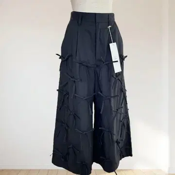1% 1퍼센트 Ribbon Pants 블랙