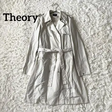 Theory 띠어리 라이너 트렌치코트 코튼 혼방