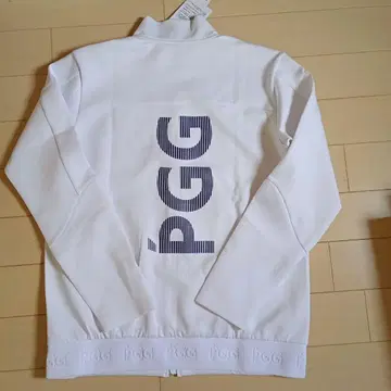 PGG 풀 지퍼 자켓 화이트 남성용 사이즈 6