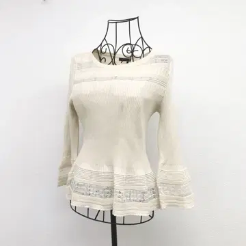 아틀리에시크 니트 베이지 비침 일본제 페미닌 귀여운 큐트