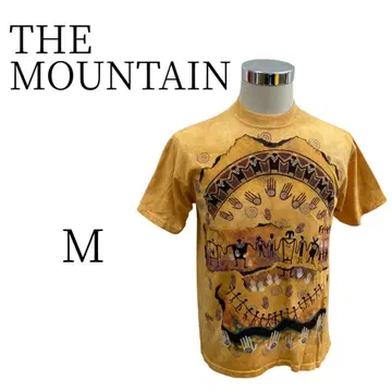 THE MOUNTAIN 더 마운틴 옐로우 컬러 티셔츠 M