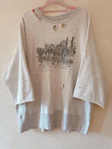 ANCELLM CRASH 크루넥 3/4 SLEEVE SWEAT