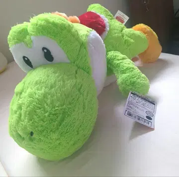 슈퍼 마리오 요시 봉제 인형 택 포함 미사용 새상품, 길이 약 55cm