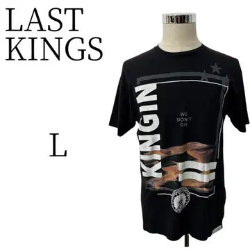 새상품급 LAST KINGS 라스트킹즈 블랙 티셔츠 L