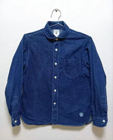 ORCIVAL 둥근 카라 데님 셔츠