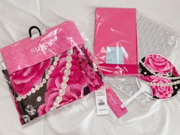 Sugar 유카타, 오비, 레이스, 부채 4세트