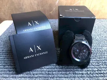 HA Armani Exchange 블랙 크로노그래프 시계