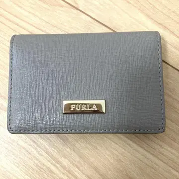 FURLA 베이지 가죽 명함 지갑 미사용 새상품