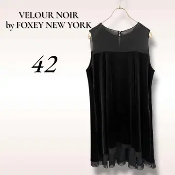 FOXEY NEW YORK VELOUR NOIR 42 벨로아 시스루