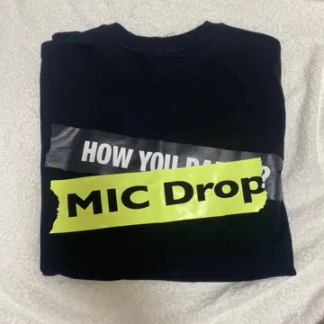 bts MIC Drop 티셔츠 블랙