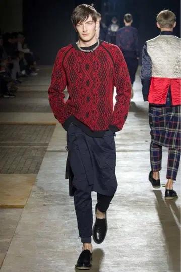 DRIES VAN NOTEN 15-16 AW 총 패턴 니트 드리스반노튼