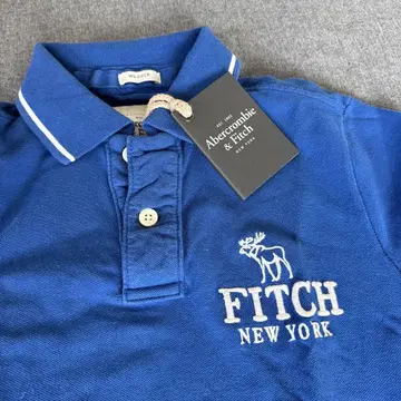 Abercrombie & Fitch 파랑 피케 셔츠