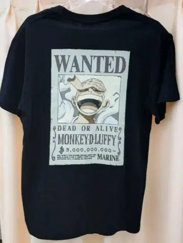 원피스 ONE PIECE 루피 니카 수배서 티셔츠