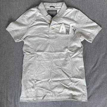 Abercrombie & Fitch 그레이 피케 셔츠