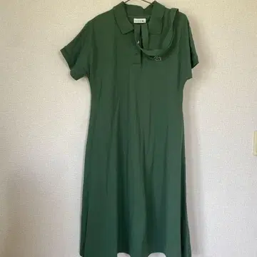 LACOSTE 그린 셔츠 원피스 반팔