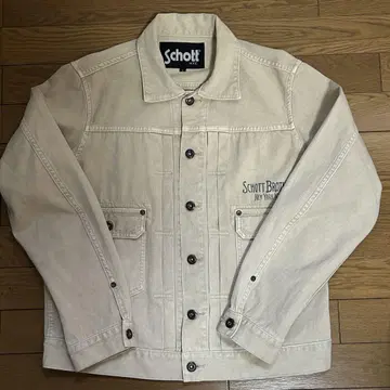 [새상품급] Shott 샷 2nd 타입 데님 재킷 백 프린트