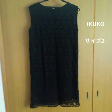 IKUKO 블랙 슬리브리스 원피스 사이즈 2