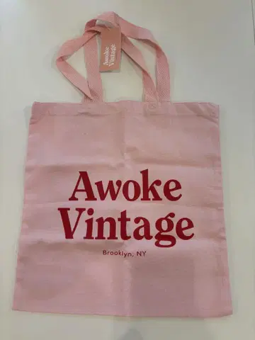 Awoke Vintage 핑크 토트백
