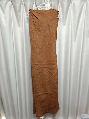 ZARA ZW COLLECTION 개더 린넨 100% 원피스
