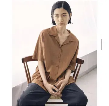 TODAYFUL 하프 슬리브 크레이프 셔츠
