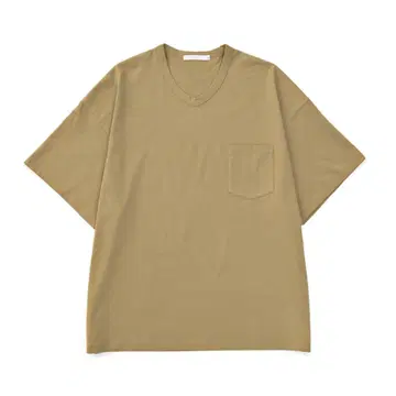 VICTIM V NECK BIG TEE 브라운 티셔츠
