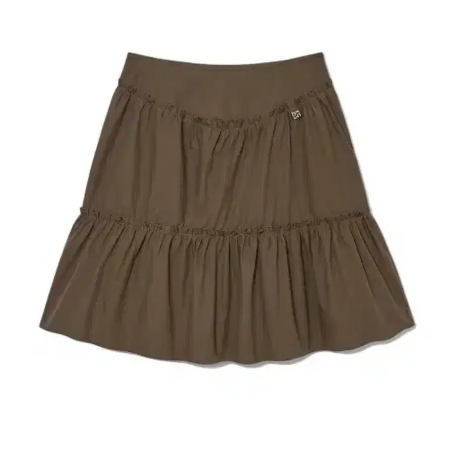 ★GLOWNY★TIA DOUBLE LAYERED RUFFLE SKIRT (BROWN)★正規品 GLOWNY | 글로니 Glowny Tia Double Layered Ruffle Skirt #글