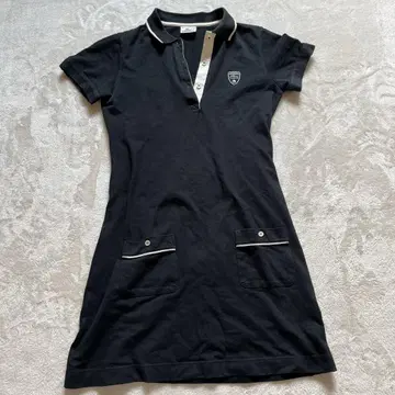 라코스테 LACOSTE 원피스 면 와펜 무릎 기장