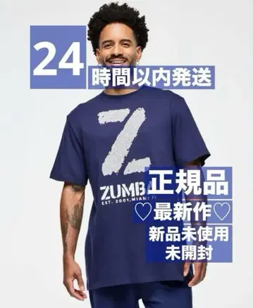 정품 미사용 새상품 미개봉 ZUMBA T셔츠 네이비 완판템