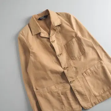 랄프 로렌 정품 커버올 베이지 더블 포켓 새상품급