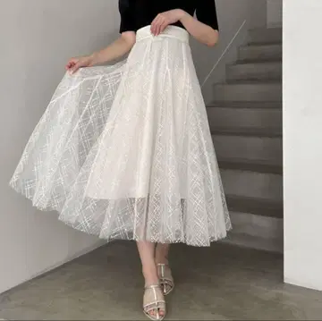 dazzlin 스팽글 샤샤 스커트