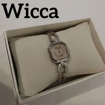 특가 새상품급 Wicca 여성용 시계 실버 핑크