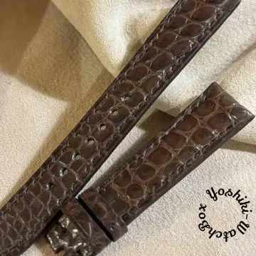cro-1915 크로커다일 시계 벨트 브라운 러그 폭 18mm