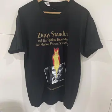 Ziggy Stardust 50주년 기념 티셔츠 XL 블랙