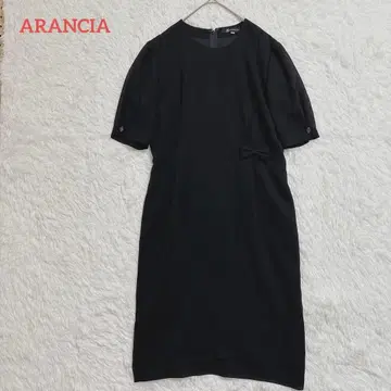 아란챠 / 포멀 원피스 S 예복 무릎 아래 기장 반팔 블랙 상복